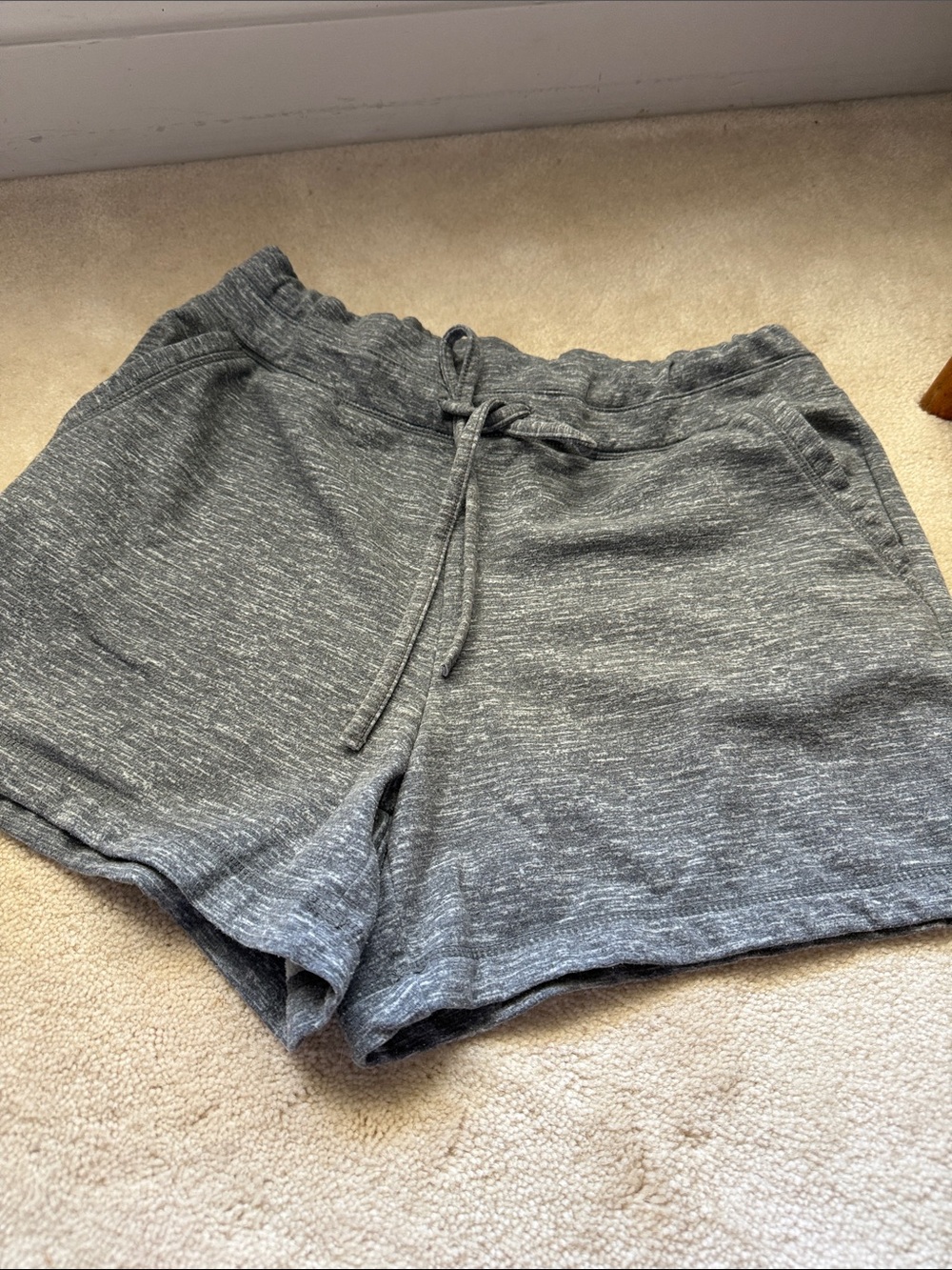 Women’s Heather Gray Athletic Drawstring Shorts